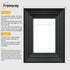 Black Wooden Picture Frames Big Step Style, With White Mount