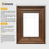 Walnut Wooden Picture Frames Big Step Style, With White Mount