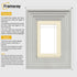 White Wooden Picture Frames Big Step Style With Ivory Mount