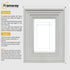 White Wooden Picture Photo Frame Big Step Style With White Mount