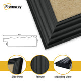 Black Wooden Picture Frames Big Step Style Photo Frames