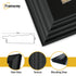 Black Wooden Picture Frames Big Step Style With Black Mount