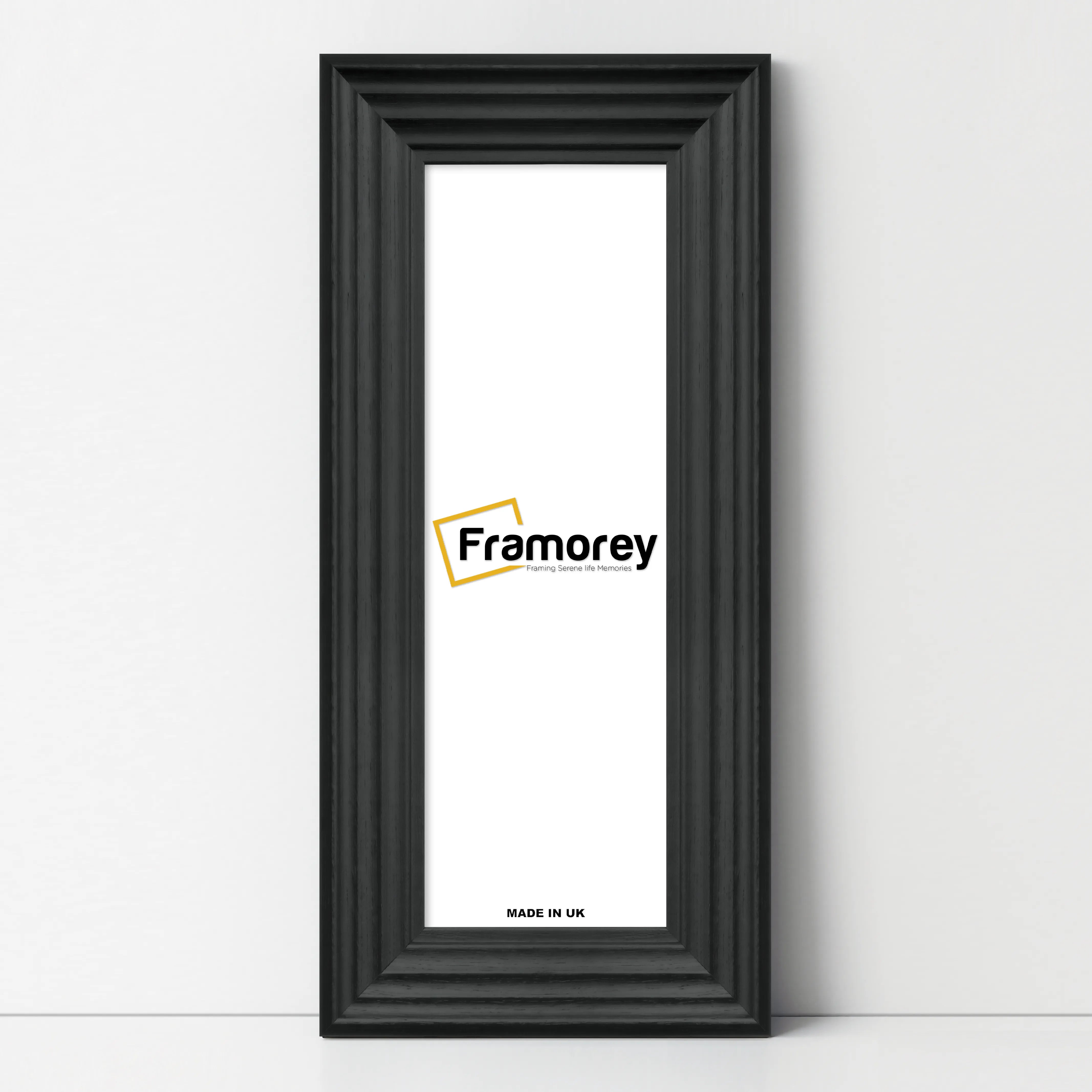 Panoramic Size Black Wooden Picture Frame Big Step Style Photo Frames
