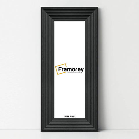 Panoramic Size Black Wooden Picture Frame Big Step Style Photo Frames