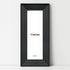 Panoramic Black Wooden Picture Frame Big Step Style, With White Mount