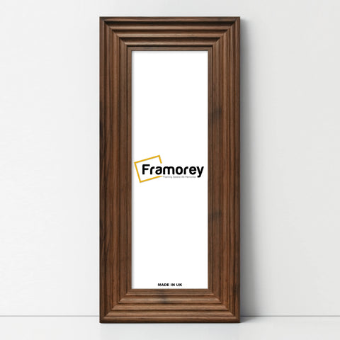 Panoramic Size Walnut Wooden Picture Frame Big Step Style Photo Frames