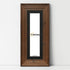 Panoramic Size Walnut Wooden Picture Frame Big Step With Black Mount
