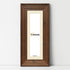 Panoramic Size Walnut Wooden Picture Frame Big Step Style with Ivory Mount