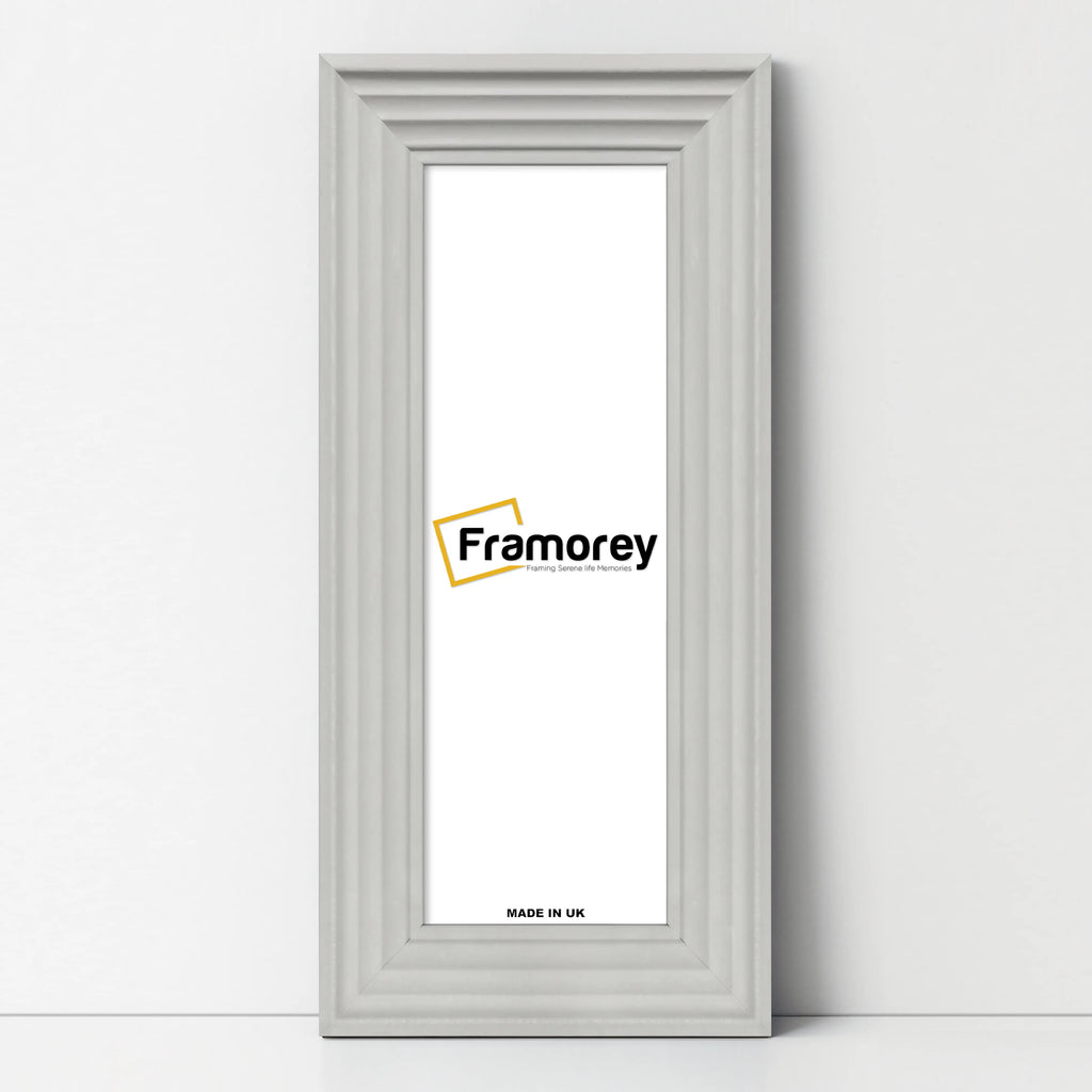 Panoramic White Wooden Picture Frame Big Step Style Photo Frames