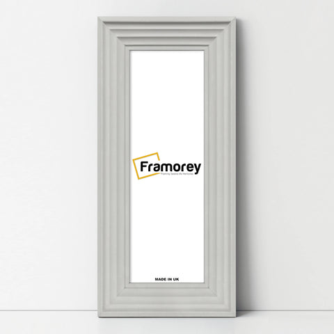 Panoramic White Wooden Picture Frame Big Step Style Photo Frames
