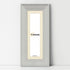 Panoramic Size White Wooden Picture Frame Big Step Style with Ivory Mount