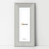 Panoramic White Wooden Picture Frame Big Step Style With White Mount