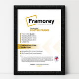 Glitter Sparkle Black Picture Frame Photo Print Frame