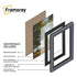 Black Wooden Picture Frames Big Step Style, With Black Mount