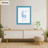 Blue Picture Frame with White mount Wall Decor Frames