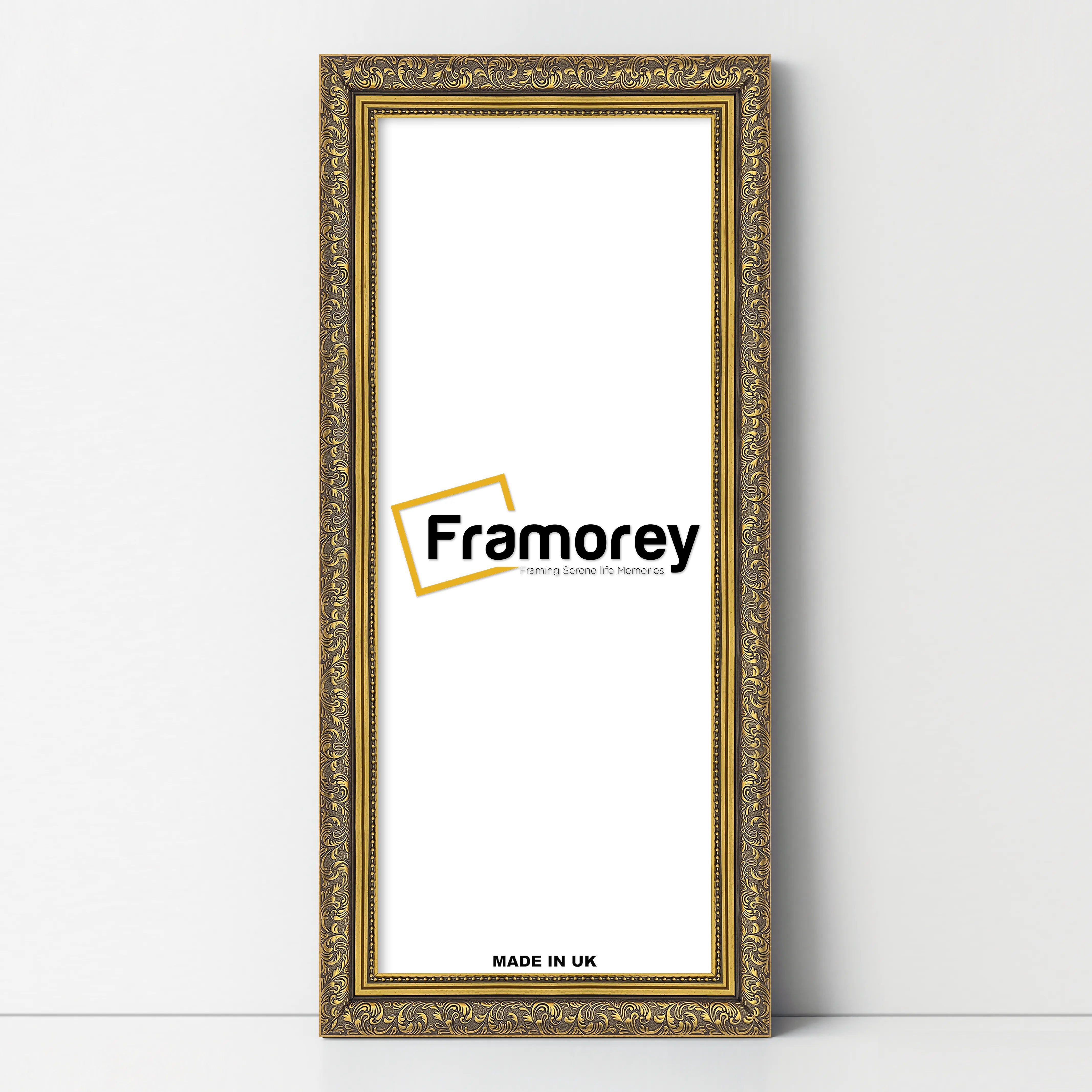 Panorama Style Gold Photo Frame Dahlia Style Wall Art Hanging Frame