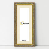 Panorama Gold Photo Frame Dahlia Style Wall Art Frame With Ivory Mount
