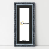 Panorama Silver Photo Frame Dahlia Wall Art Frame With Black Mount