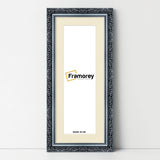 Panorama Style Silver Photo Frame Dahlia Style Wall Art Hanging Frame With Ivory Mount
