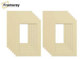 Photo Frames Ivory Mounts Bevel Cut Mount for Picture Frames Inserts