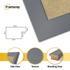 Panoramic Size Dark Grey Picture Frames Wall Decor Frame