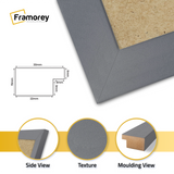 Dark Grey Picture Frame Wall Decor Frames