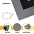 Panoramic Dark Grey Picture Frame With Black Mount Wall Decor Frame