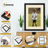 Thin Matt Purple Picture Frame With Ivory Mount