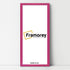 Thin Matt Panoramic Pink Picture Frame Poster Frames