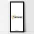 Thin Matt Black Panoramic Picture Frame Poster Frames