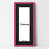 Thin Matt Panoramic Pink Picture Frames With Black Mount