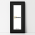 Thin Matt Panoramic Black Pictures Frames With Black Mount