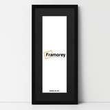 Thin Matt Panoramic Black Pictures Frames With Black Mount
