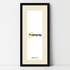 Thin Matt Panoramic Black Pictures Frames With Ivory Mount