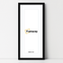 Thin Matt Panoramic Black Picture Frames With White Mount