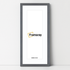 Thin Matt Panoramic Dark Grey Picture Frames With White Mount