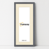 Thin Matt Panoramic Dark Grey Pictures Frames With Ivory Mount