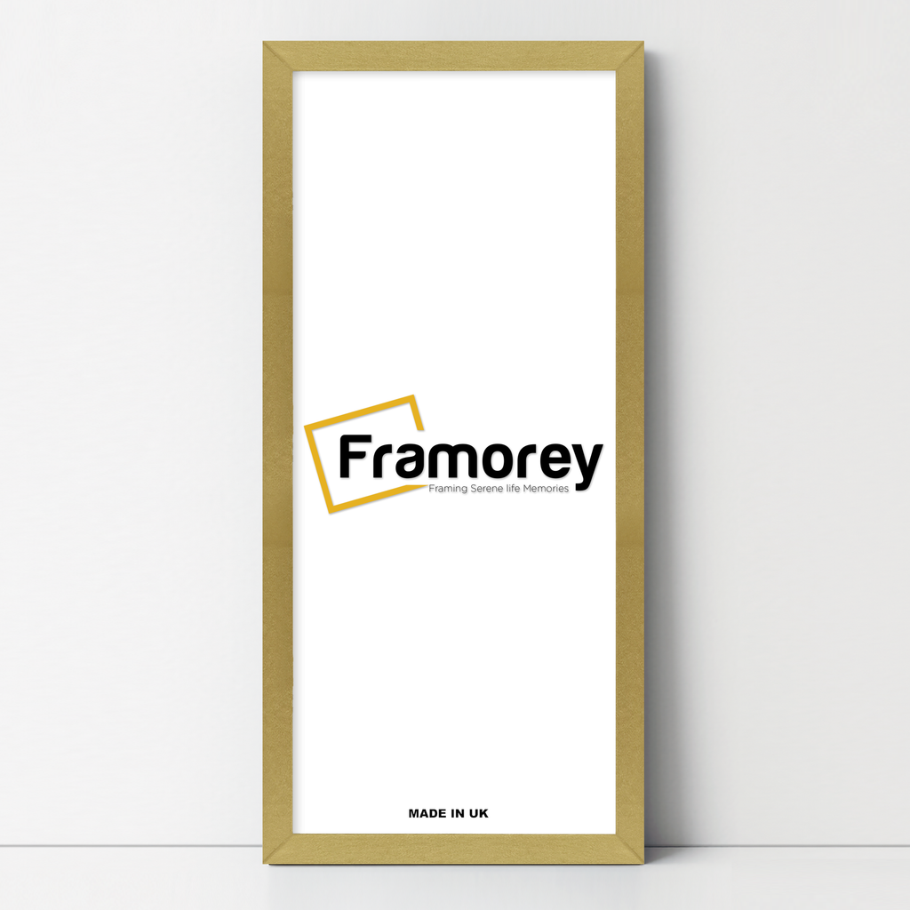 Thin Matt Gold Panoramic Picture Frame Poster Frames