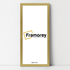 Thin Matt Gold Panoramic Picture Frame Poster Frames
