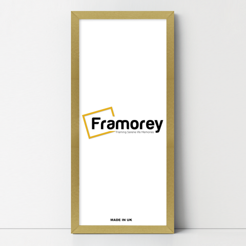 Thin Matt Gold Panoramic Picture Frame Poster Frames