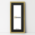 Thin Matt Panoramic Gold Picture Frames With Black Mount