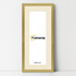 Thin Matt Panoramic Gold Pictures Frames With Ivory Mount
