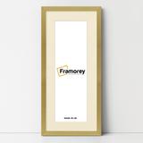 Thin Matt Panoramic Gold Pictures Frames With Ivory Mount