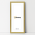 Thin Matt Panoramic Gold Pictures Frames With White Mount