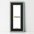 Thin Matt Panoramic Green Picture Frames With Black Mount