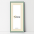 Thin Matt Panoramic Green Picture Frames With Ivory Mount