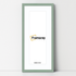 Thin Matt Panoramic Green Pictures Frames With White Mount