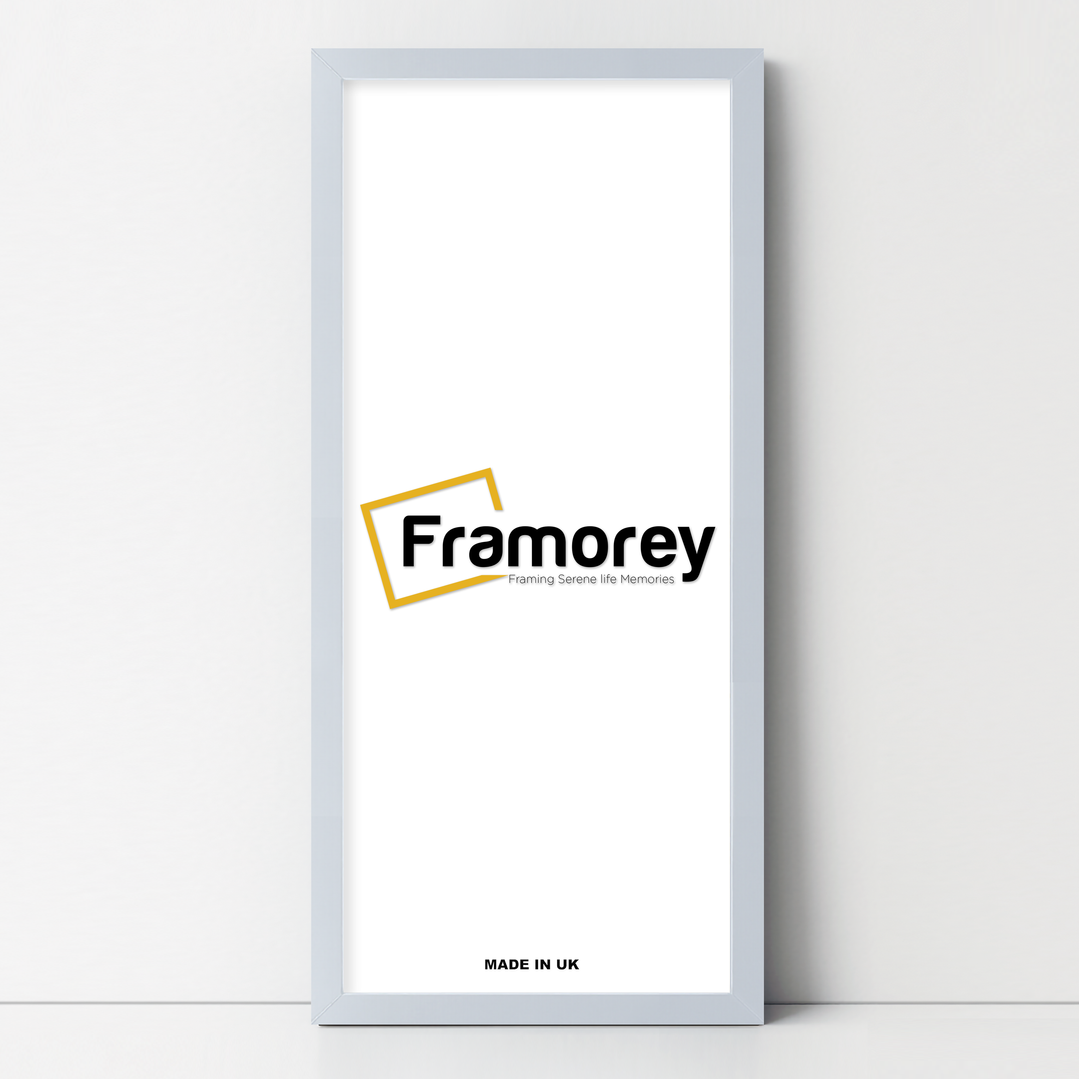 Thin Matt Light Grey Panoramic Picture Frame Poster Frames