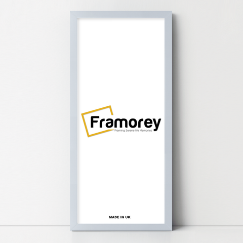 Thin Matt Light Grey Panoramic Picture Frame Poster Frames