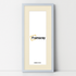 Thin Matt Panoramic Light Grey Pictures Frames With Ivory Mount